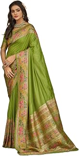 SWORNOF Women's Patola Silk Saree With Unstitched Boluse Piece Price In India