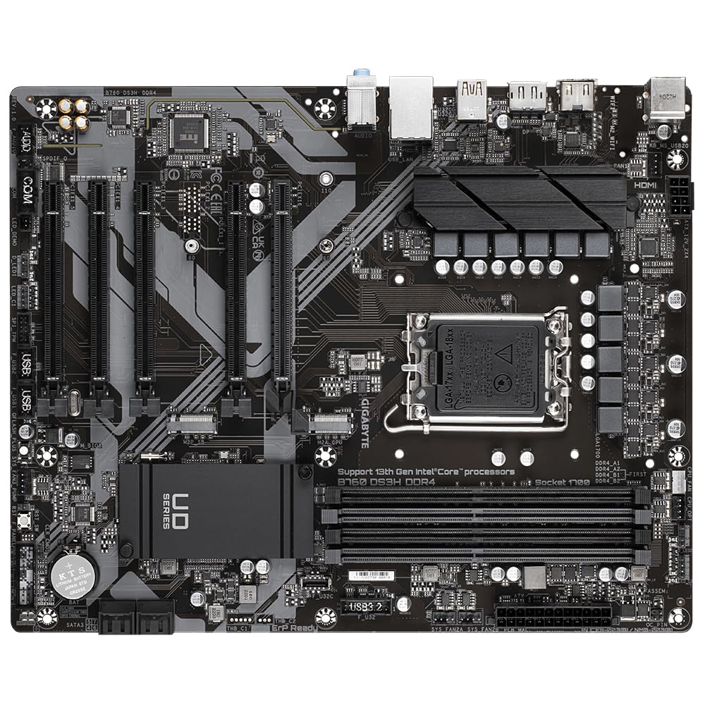 Amazon | Gigabyte B760 DS3H DDR4マザーボード - Intel Core