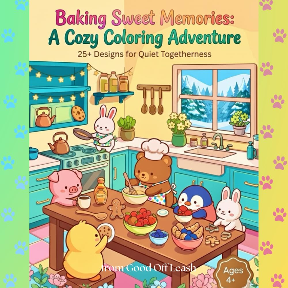 Baking Sweet Memories: A Cozy Coloring Adventure (Cute Coloring Books)