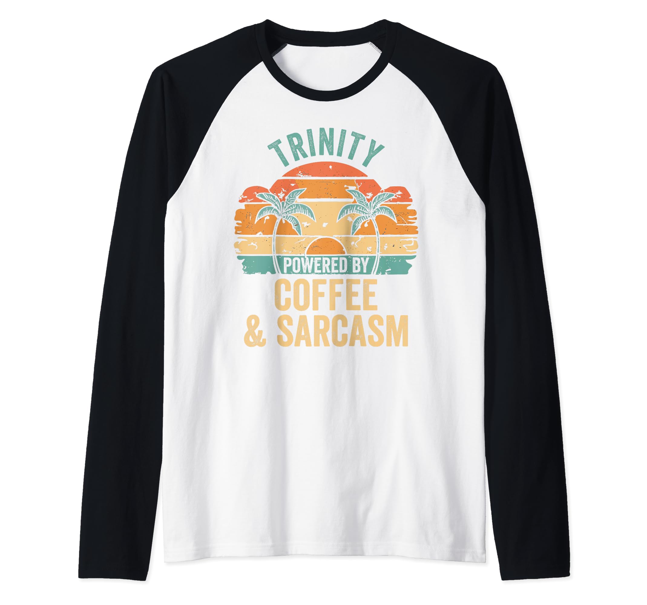 TRINITY Vibes Only Cute Retro Girls TRINITY Name Raglan Baseball Tee