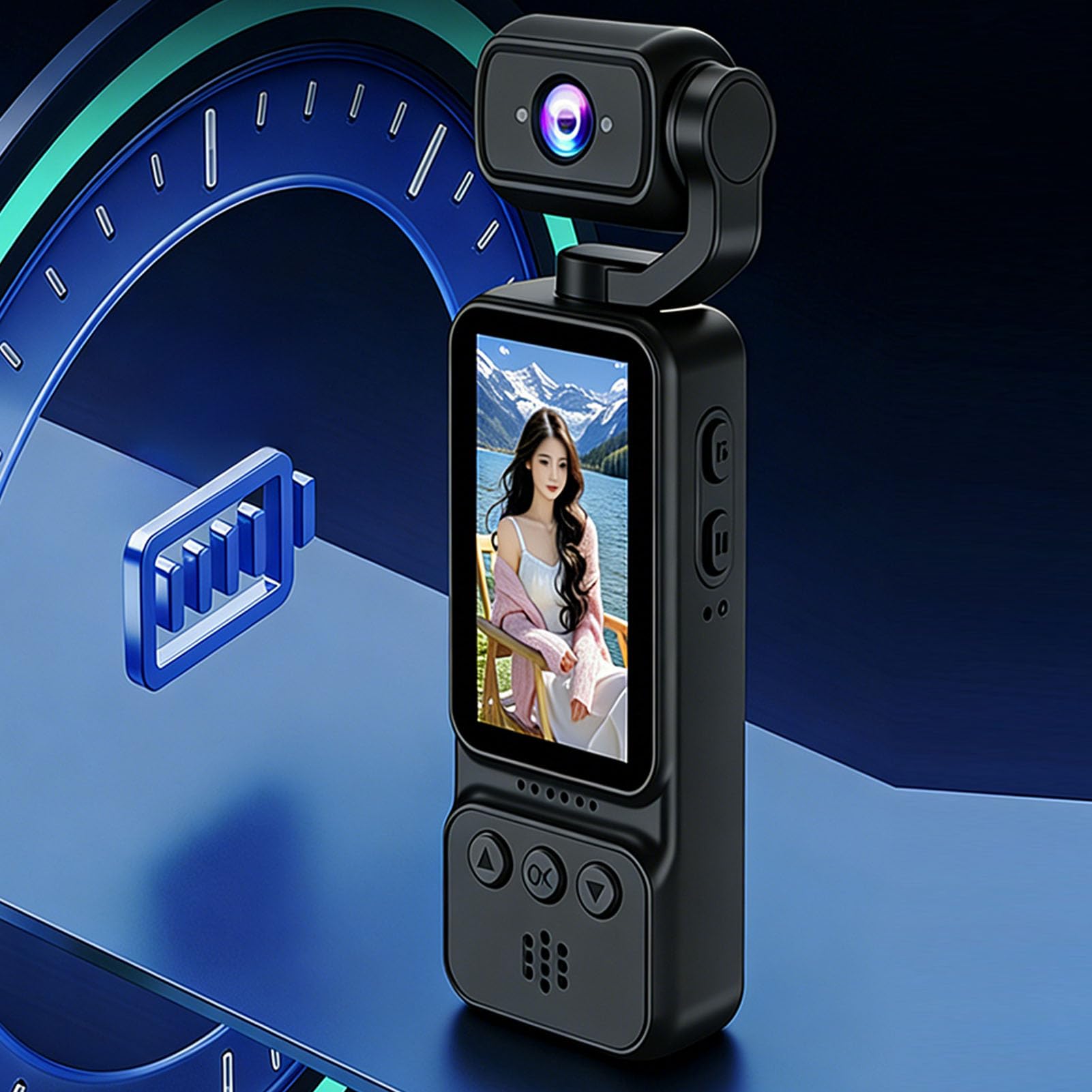 SUNGOOYUE Action Camera, Videocamera POV Portatile 2K