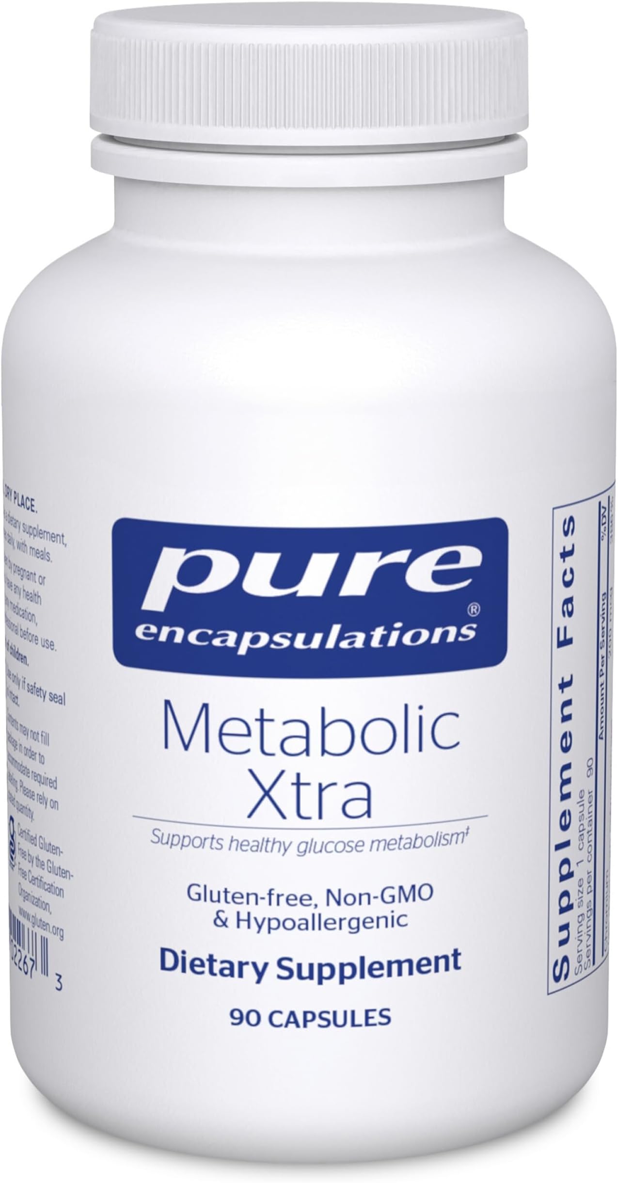 Pure Encapsulations Metabolic Xtra | Supplement to Support Carbohydrate Metabolism, and Homeostasis* | 90 Capsules