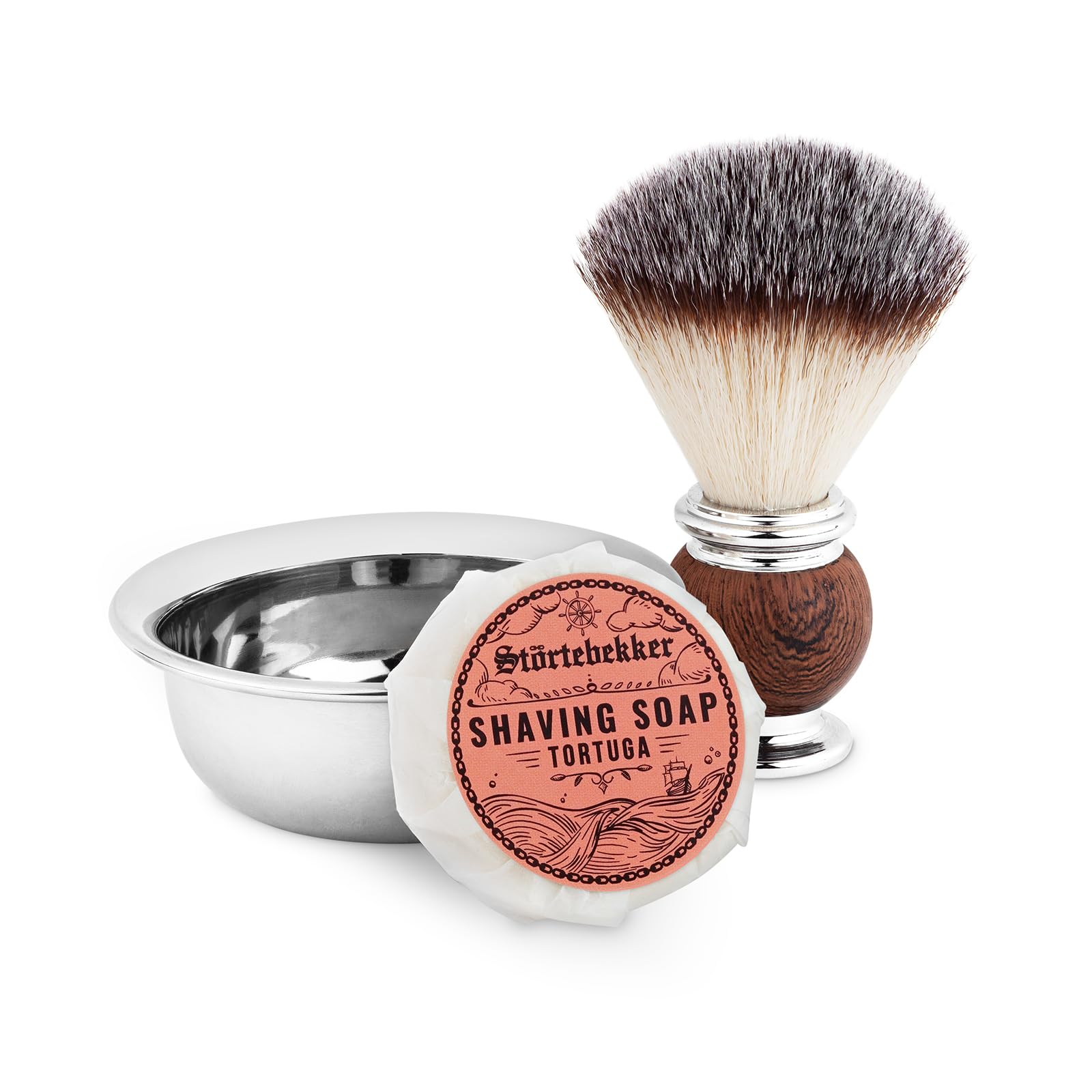 Störtebekker® Premium mydło do golenia Tortuga 70 g – ręcznie wykonane mydło do wydajnej pianki – idealne do golenia z maszynką i brzytwą – wegańskie dla kobiet i mężczyzn