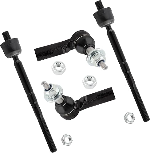 4 barras de acoplamiento interiores exteriores delanteras para conductor izquierdo y pasajero derecho apto para Dodge Durango 2004-06, para Chrysler