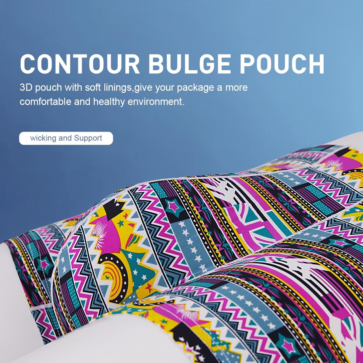 Arjen Kroos Men's Sexy Silky Underwear Printed Trunks Boxer Briefs 1 Pack - Image 5