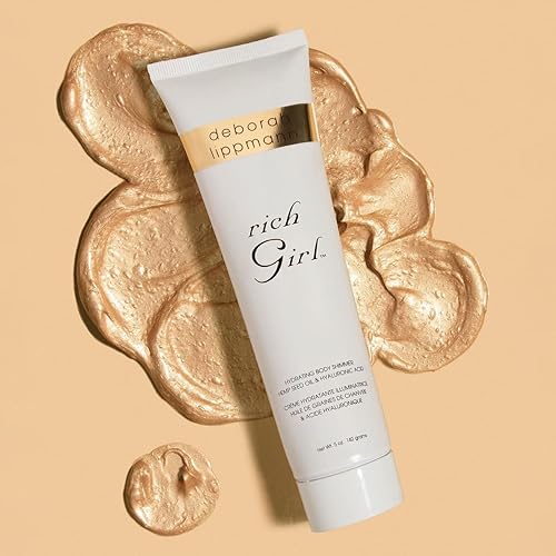 Miniatura 6 de Deborah Lippmann Rich Girl Hydrating Body Shimmer  Iluminador  Brillo corporal  Luminizador  Loción iluminadora con aceite de semilla de cáñamo y