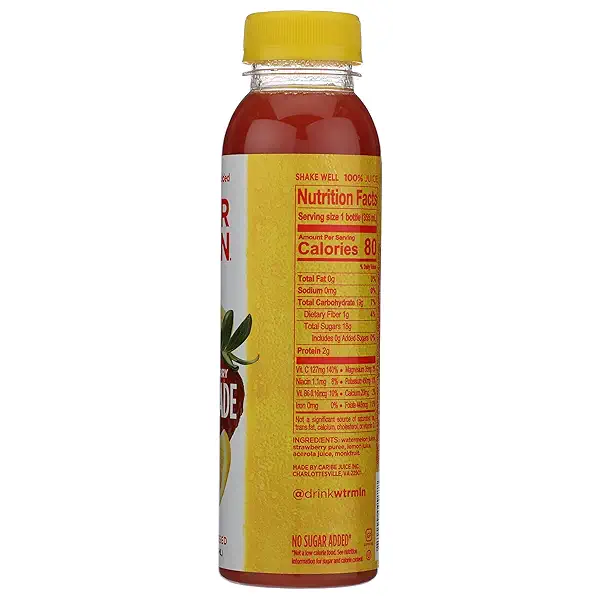 Watermelon Water, Juice Watermelon Strawberry Lemonade, 12 Fl Oz 5