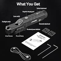 Vista 3 de DEFENTAC Combo de luz láser verde de 1600 lúmenes con estroboscópico momentáneo para rifle, luz de arma con interruptor de presión integrado