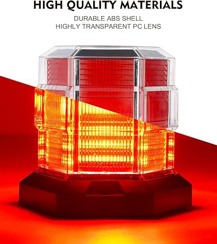 Miniatura 10 de LUMENIX Luz de baliza azul 72 LED de advertencia de emergencia intermitente luces estroboscópicas magnéticasmontaje de tornillo para POV policía