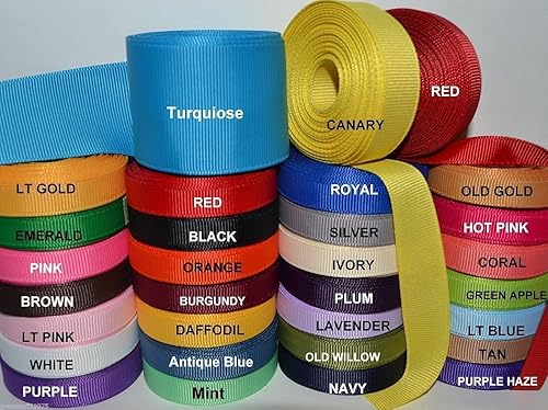 Cinta de grogrén de 2 yardas, 78 pulgadas de ancho, color sólido para regalos, lazos para el pelo, manualidades, verano, primavera, diversión para