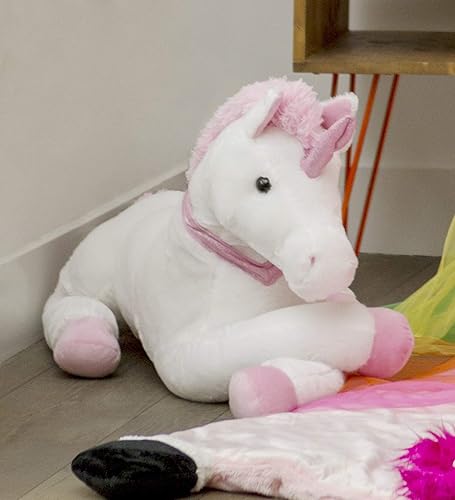 Miniatura 3 de Animal de peluche grande supersuave de unicornio resplandeciente
