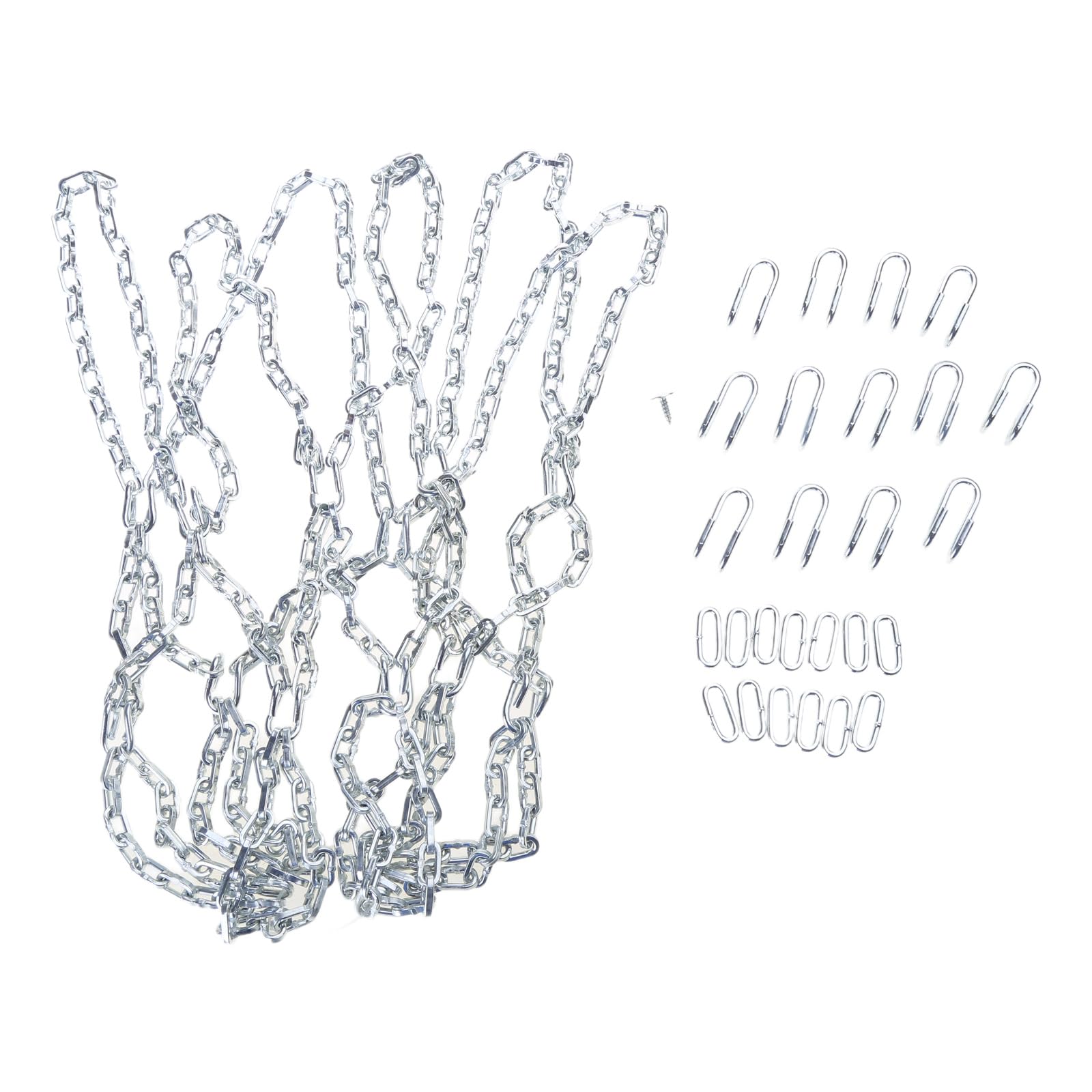 KAIXINXIN Basketball Net Replacements for Indoor Outdoor Standard Heavy Duty Steel Chain Basketball Net