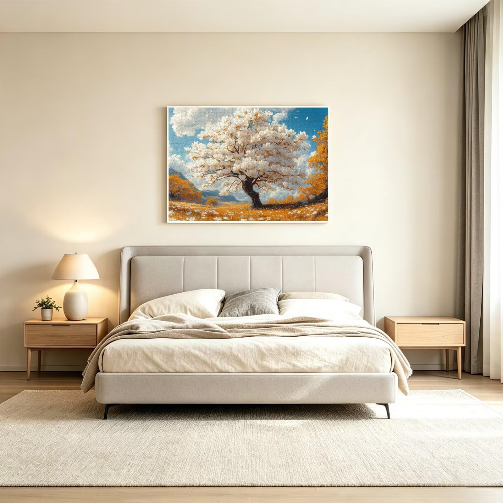 1500 sztuk puzzli dla dorosłych, gry rodzinne, drzewo kwiatowe, n-298