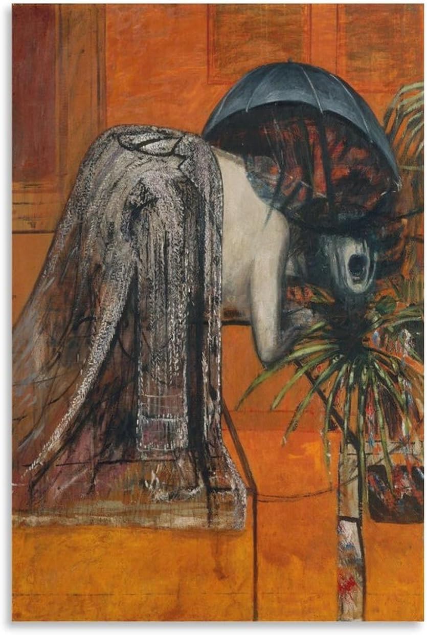 Matvsd Kohecs Francis Bacon Man in Blue Canvas Wall Art, Unframed, 16x24in