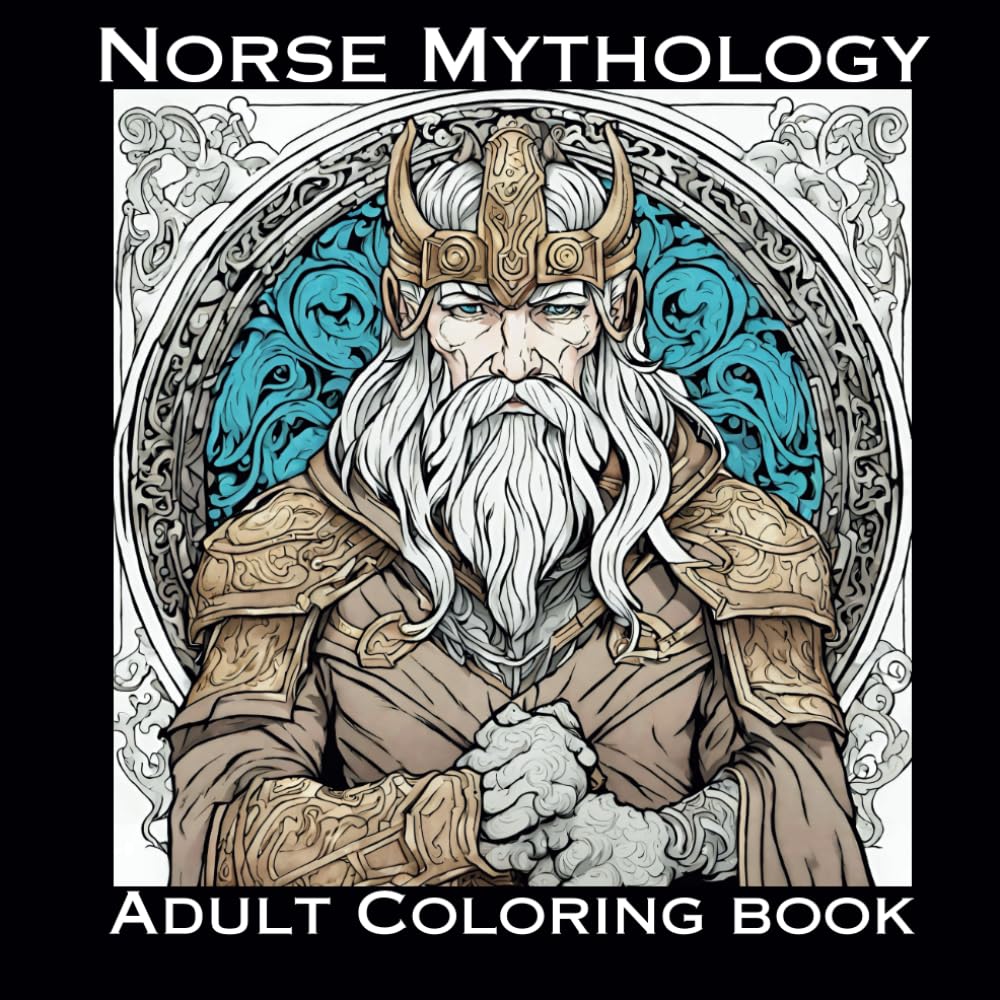 Norse Mythology Coloring Book: Explore the World of Viking Gods and Goddesses (Adult Coloring Books)