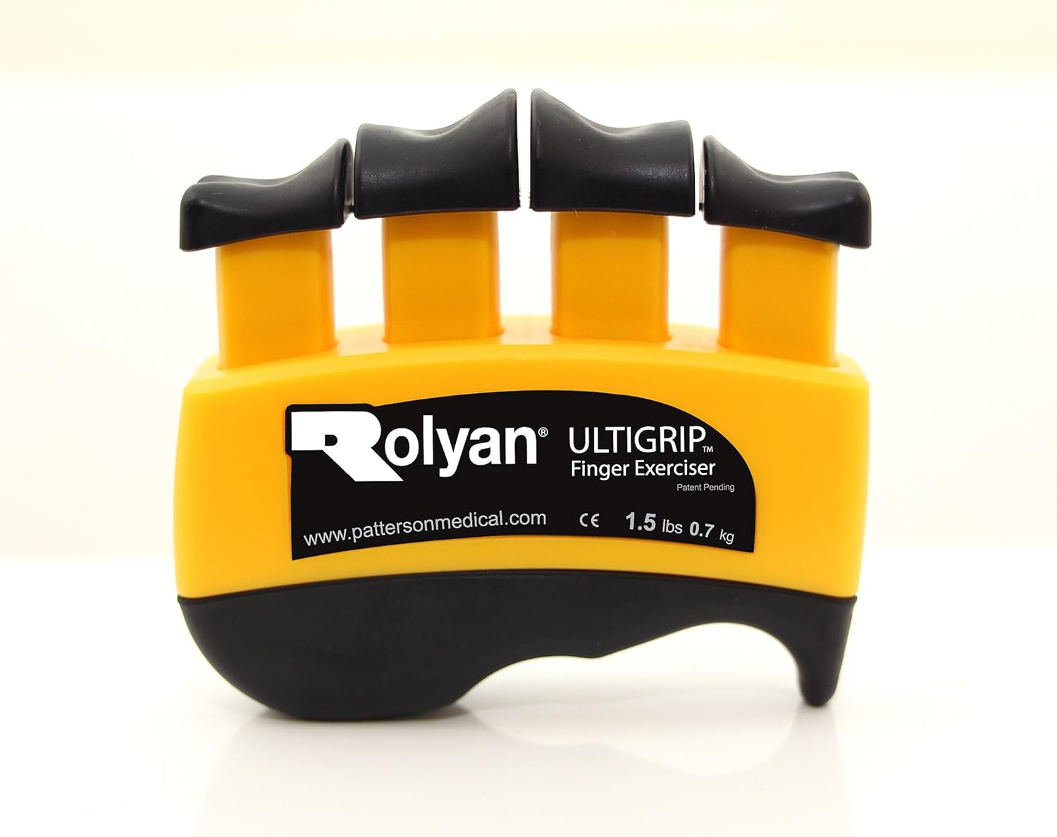 Rolyan - 42035 Ultigrip Finger Exercisers, Yellow, 1.5-Pounds, Finger & Grip Strengthener for Physical Therapy, Ergonomic Hand Workout Aid, Portable Hand Exerciser for Home, Clinic, Rehabilitation : Health & Household