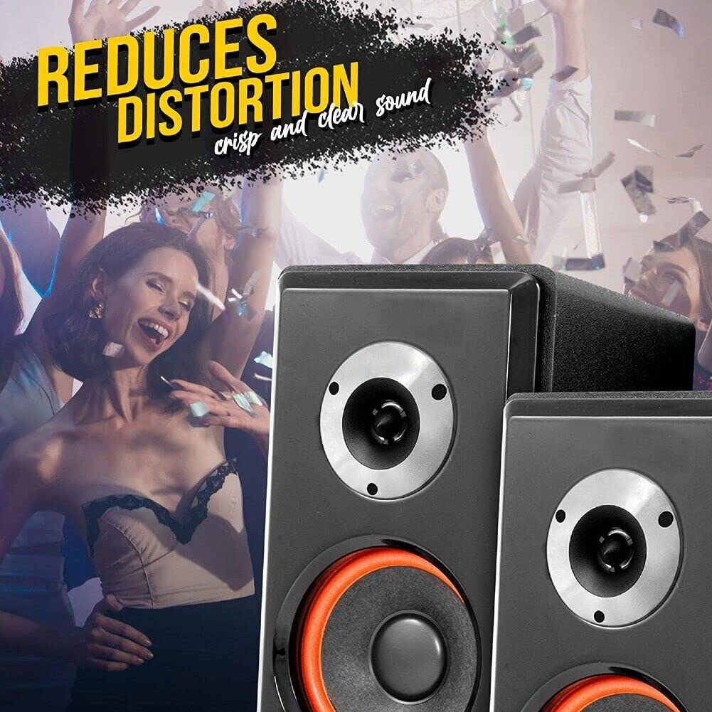 KIT SET PER MASTER AUDIO BST03/8 2 super tweeter di ricambio universali, da 150 watt rms 300 watt max, 9,6 cm di diametro, 8 ohm, per casa, a coppia, alta qualità premium + condensatori omaggio