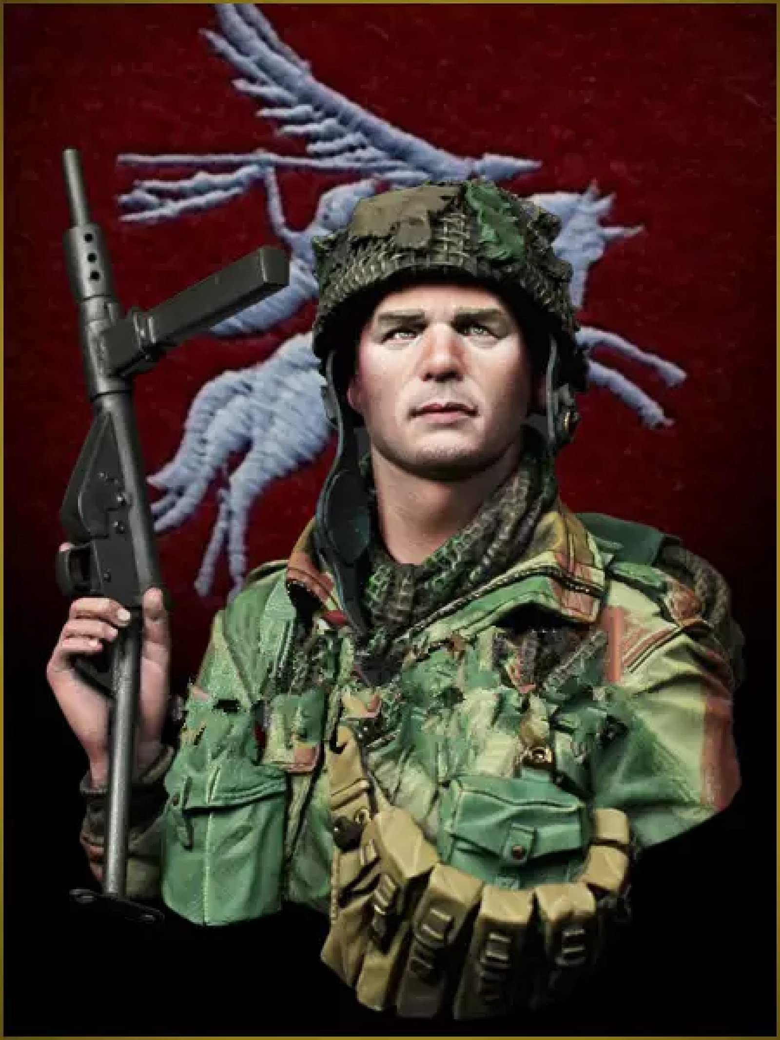 Risjc 1/35 soldado de resina modelo militar de la Segunda Guerra Mundial descansando figura kit Risjc 1/35 soldado de resina modelo militar de la Segunda Guerra Mundial descansando figura kit