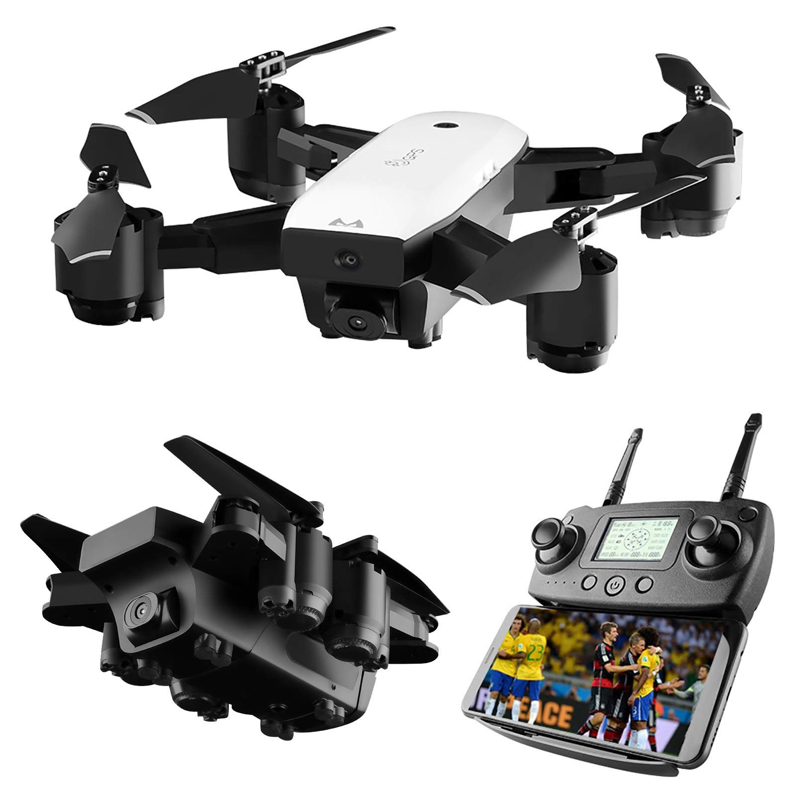 Mini GPS Droni con Fotocamera HD 1080p, 5G WiFi FPV Video Live Video RC Quadcopter, seguimi, Ritorno Automatico GPS, Doppia Batteria, Il miglior Regalo per Adulti e Bambini