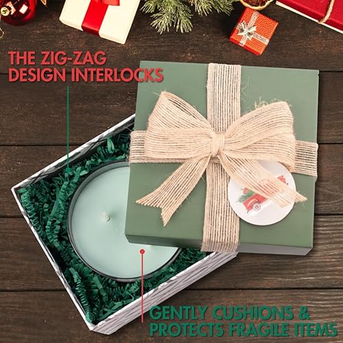 Miniatura 207 de MagicWater Supply - 1 libra - Naranja - Relleno de papel de corte arrugado ideal para envolver regalos, relleno de cestas, cumpleaños, bodas