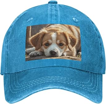 Snapback Trucker Hats Lazy Dog Puppy Cowboy Baseball Caps Adjustable Dad Hat Ball Caps for Men Women