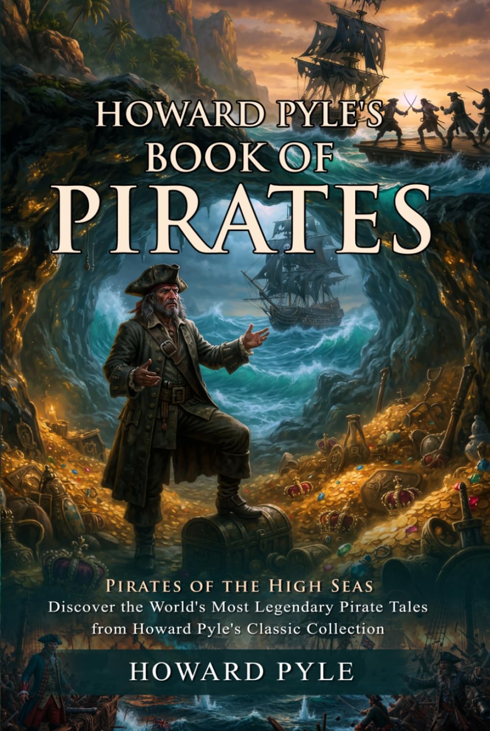 Howard Pyle's Book of Pirates: Historical Tales of Pirates and Hidden Treasures: Epic Adventures on the High Seas - Illustrated with Biography and Commentary
