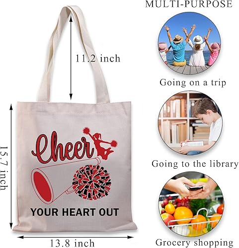 Miniatura 2 de BDPWSS Bolsa de mano de animadora para mujer, regalo de animadora para mamá, regalo para animar a tu corazón