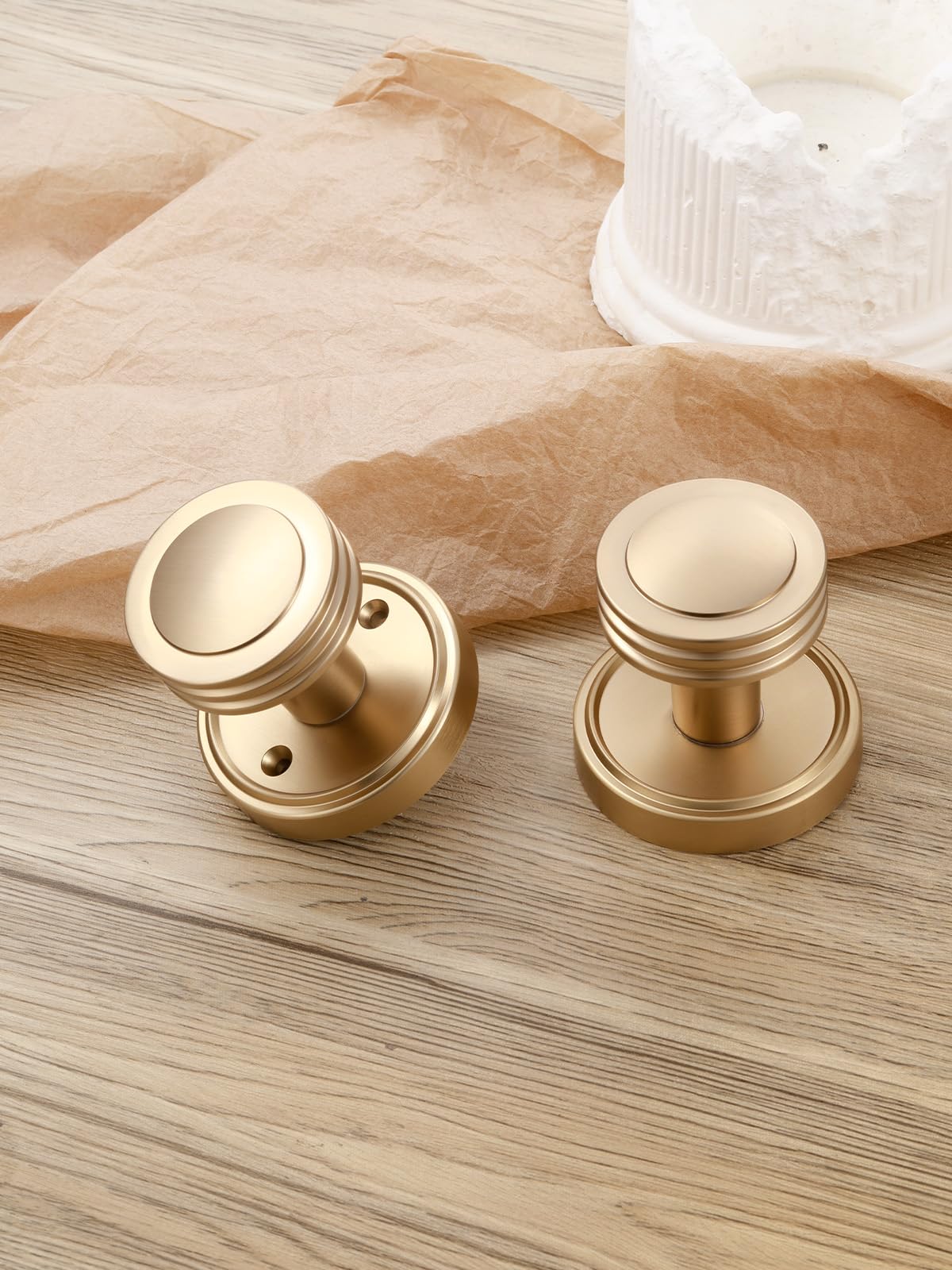 Champagne Bronze Passage Door Knobs - Durable & Easy Install -2