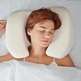 The Best Back Sleeper Pillow&comma; Sleep on Your Back Comfortably&comma; Wrinkle Prevention&comma; Patent Pending Neck Support&comma; Satin Case Included&comma; 100 Night Sleep Trial&comma; CertiPUR-US