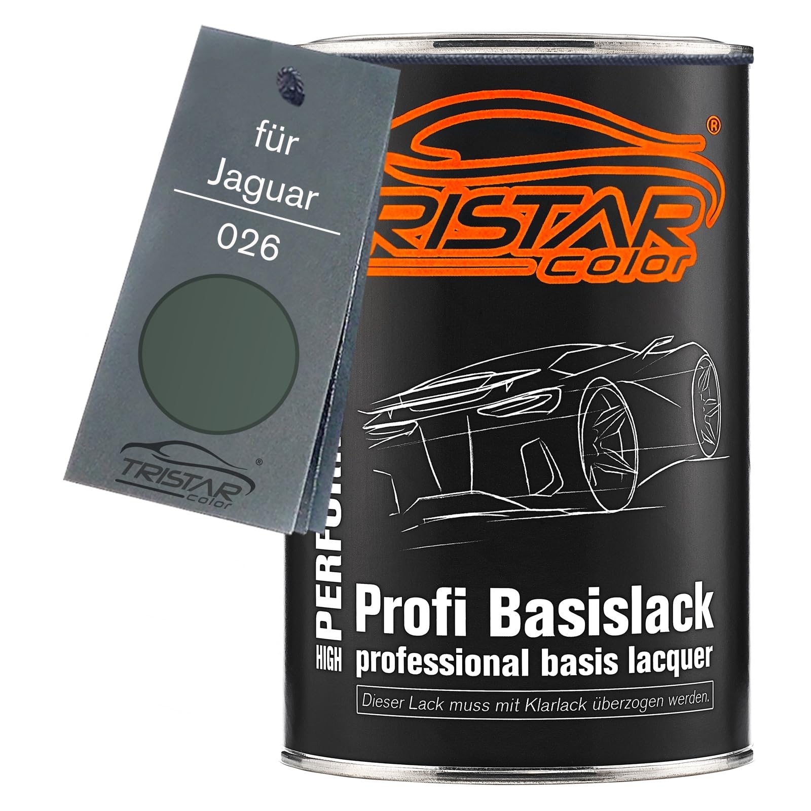 TRISTARcolor Autolack Dose für Jaguar 026 Opalescent Dark Green Metal. 1,0L