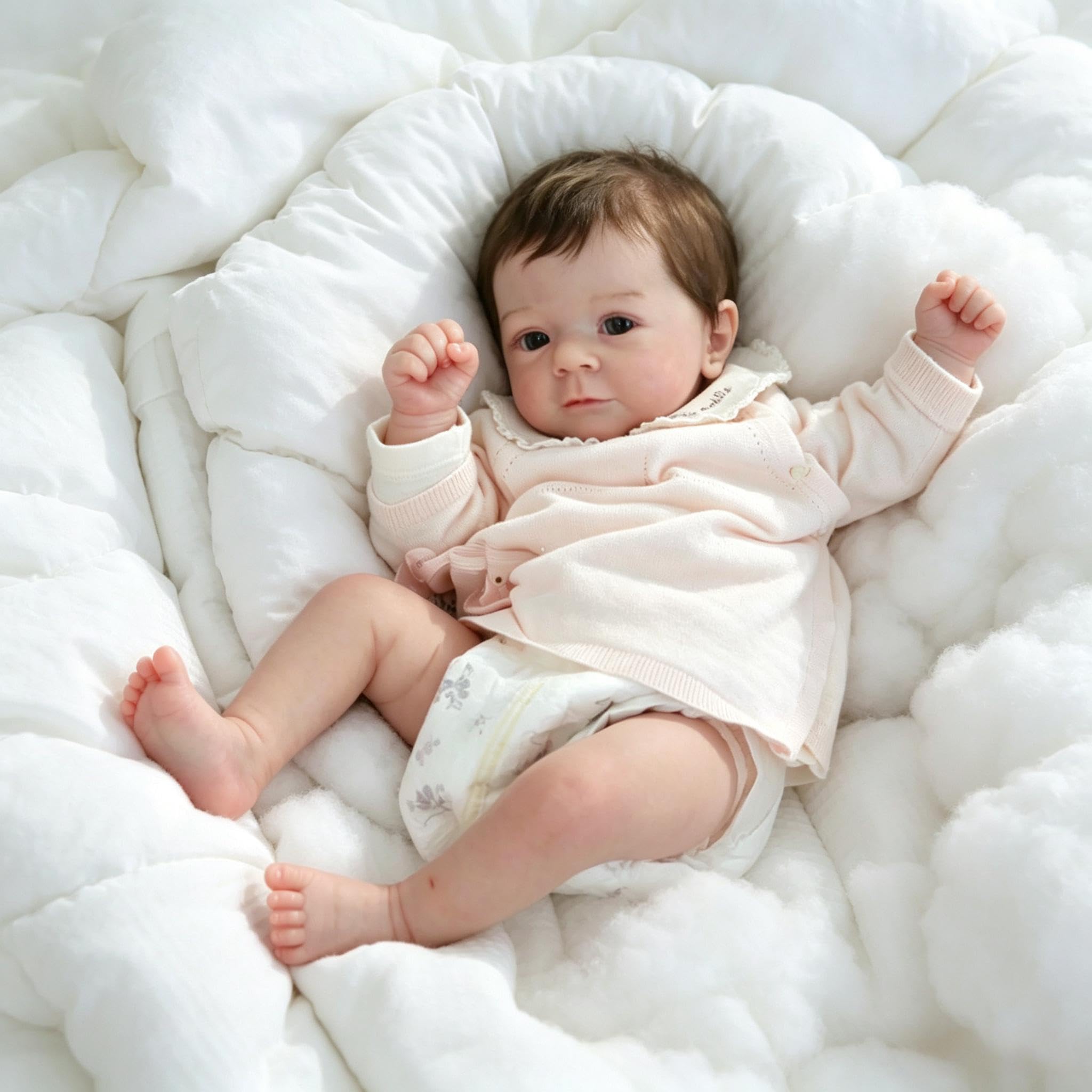 RXDOLL Realistyczne lalki Reborn Baby Dolls silikonowe na całe ciało, winylowa dziewczyna, anatomicznie poprawne lalki niemowlęce, które wyglądają jak prawdziwe życie, lalka noworodka, nadająca się do