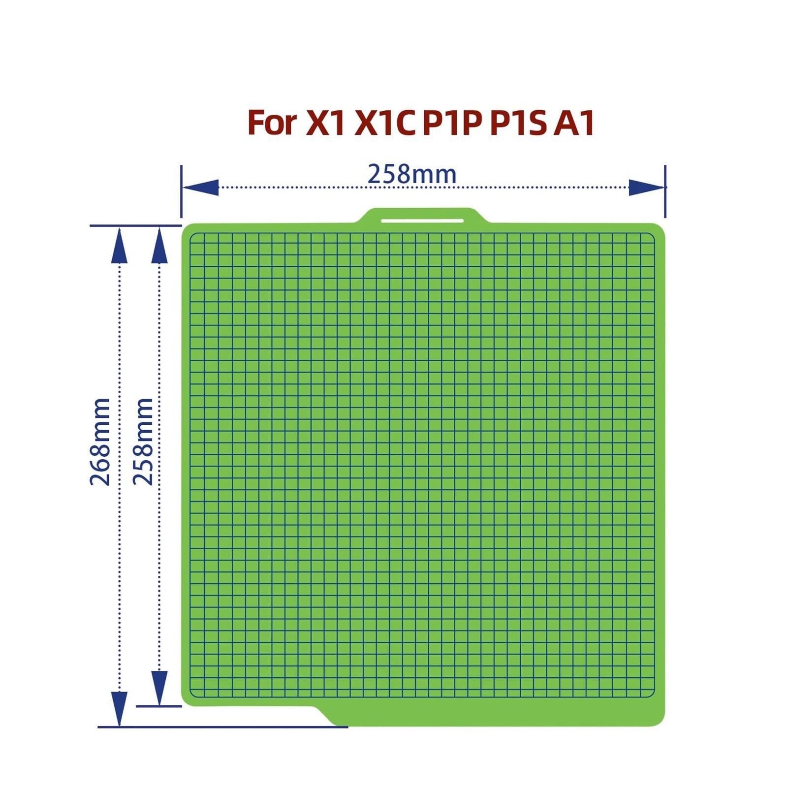 Heizbett for X1/P1/A1 3D-Drucker, Kühlplatte, starke Haftung, niedrige Temperatur, for Kühlen von Teilen(2pcs)