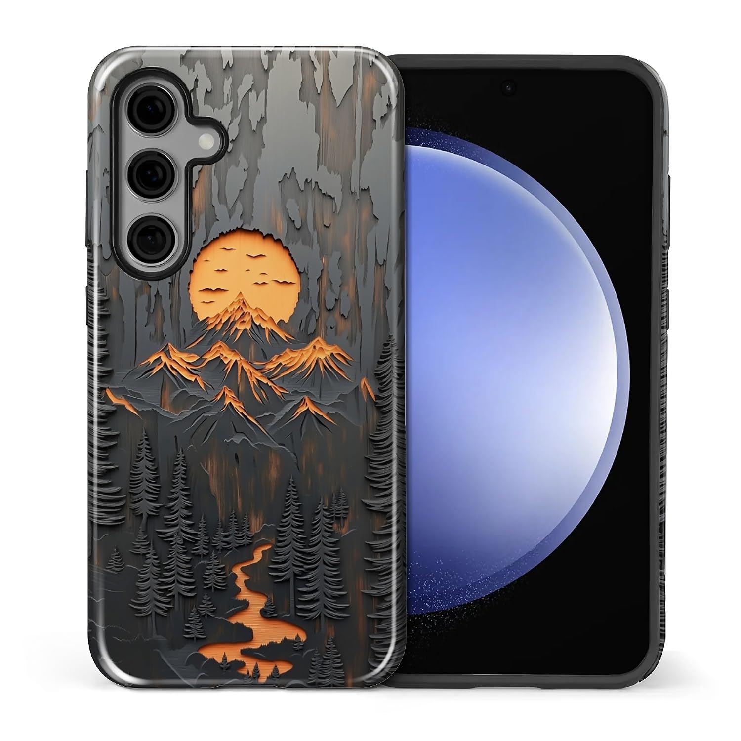 Photo 1 of Flivro Case for Samsung Galaxy S24 Plus, 2 in 1 PC Hard Shell & Silicone Inner Bumper, AntiScratch Fullbody Cover Shockproof Slim Design Outdoor Mountain Lover