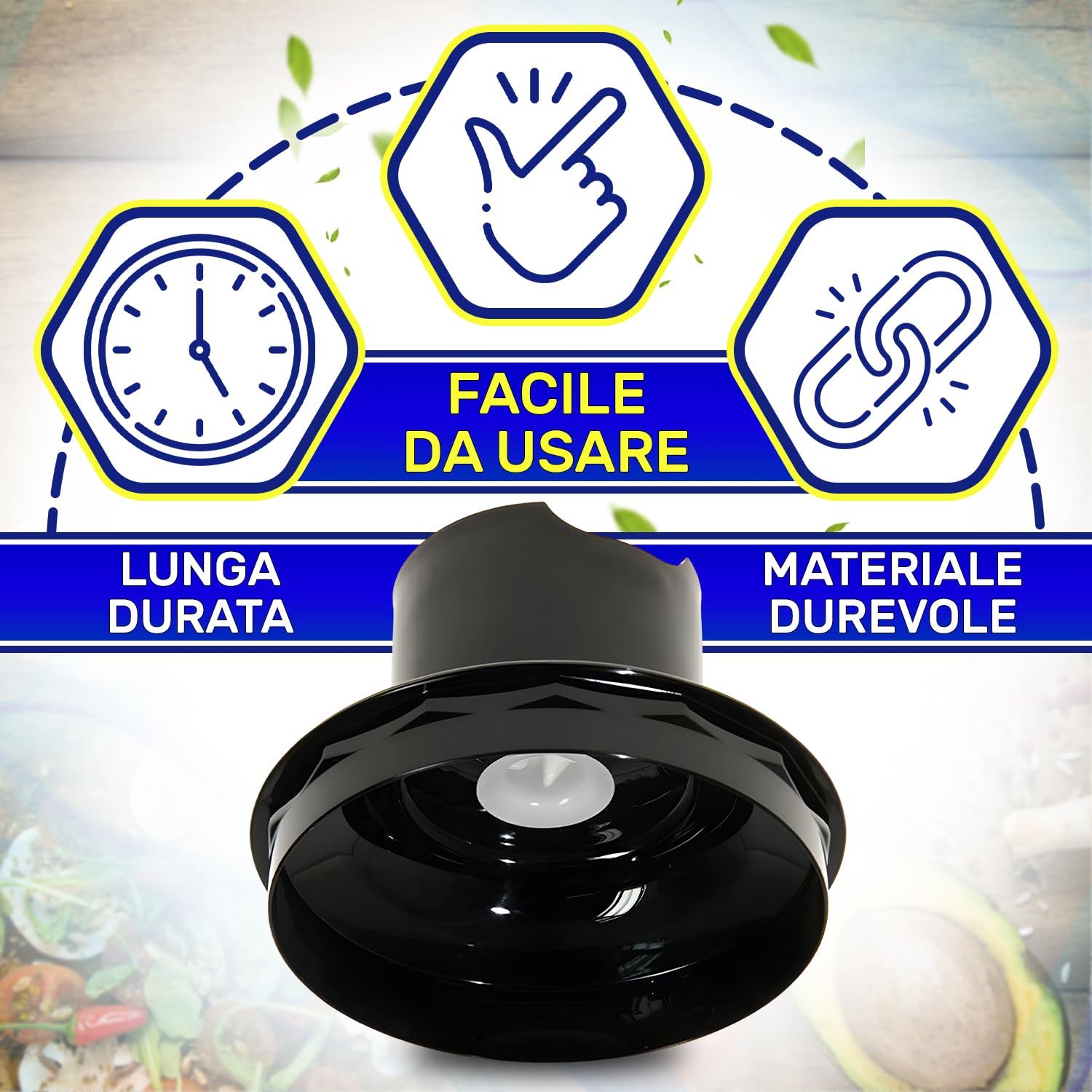 MONTERAL Coperchio Minipimer per Frullatore a Immersione con Codice Originale 7322115434 per la Ciotola HC 350 ml per Braun Multiquick - Garanzia di 10 Anni