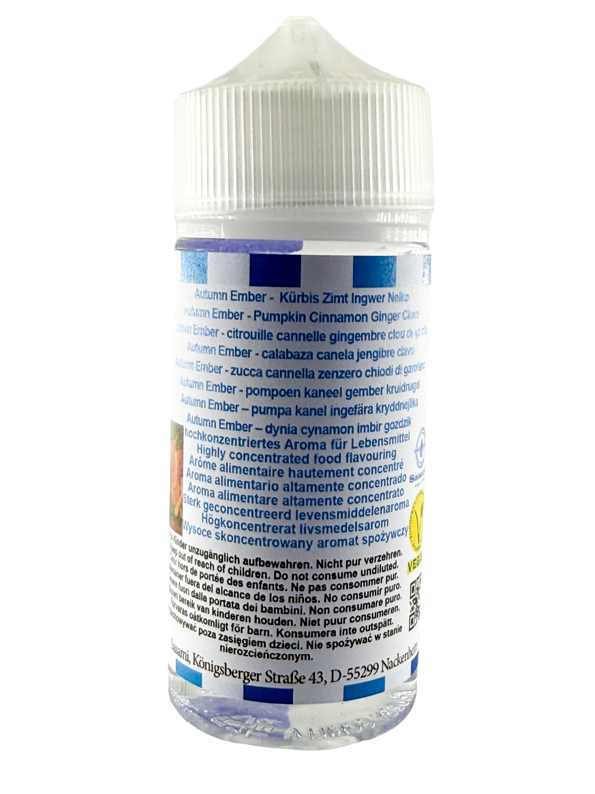 Autumn Ember – dynia cynamon imbir goździk aromat koncentrat – Wegański – Sasami – 100ml