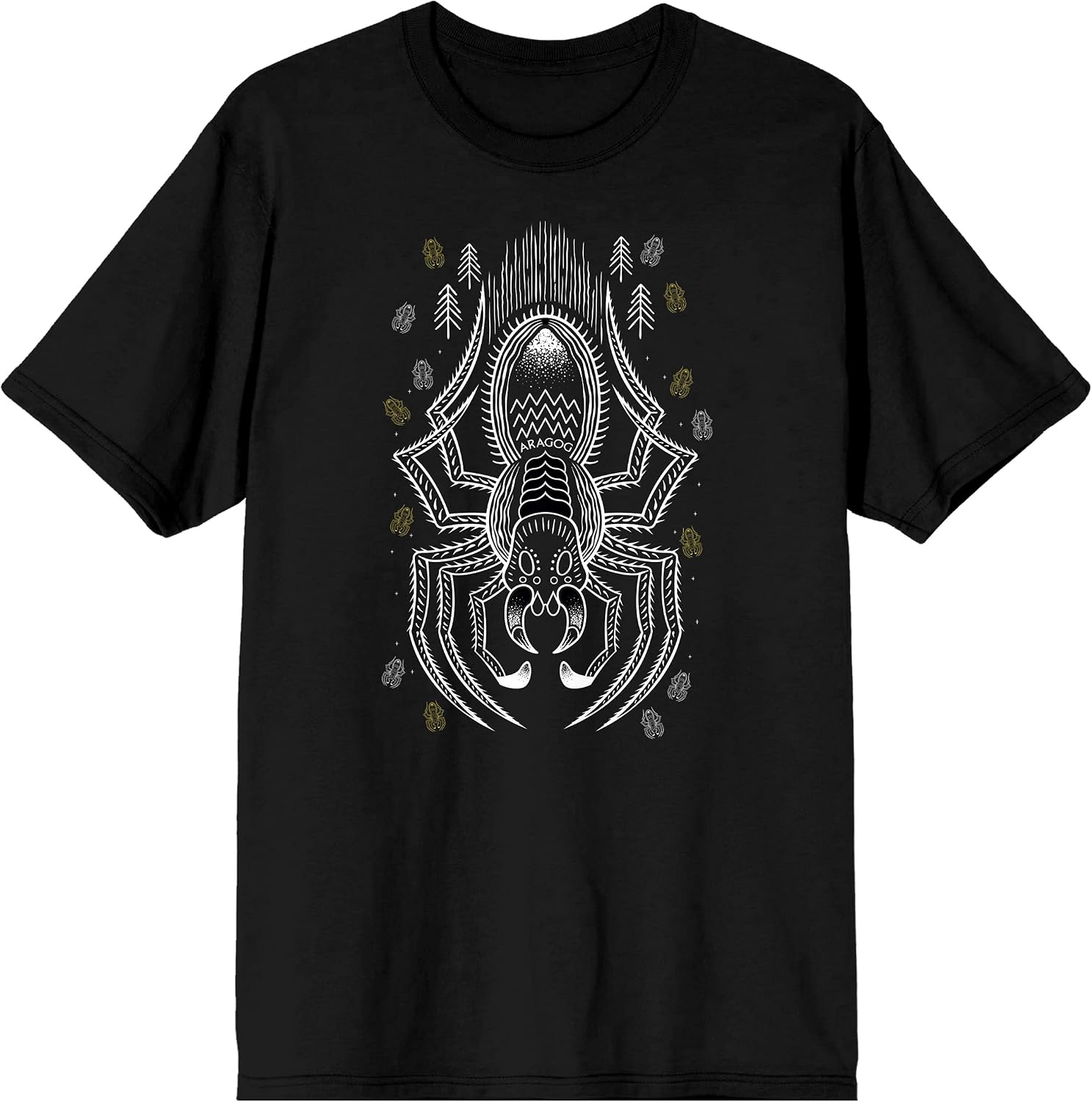 Harry Potter and the Chamber of Secrets Spider Aragog Men's Black Graphic Tee