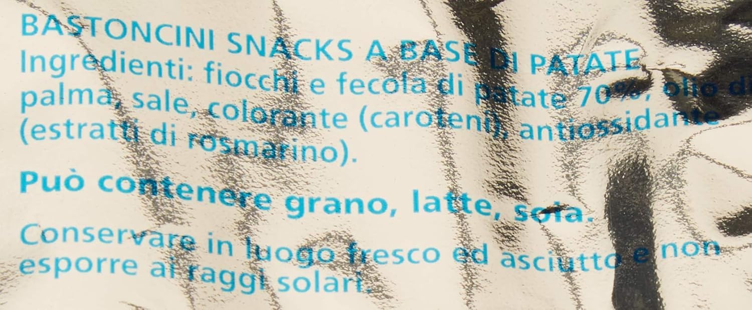 Italian Gourmet Freeky Fries Chips di Patate Kartoffelsnack Form 12 x 125g | Sfiziosi e croccanti; salziger Genuss für Aperitivo, Party, Filmabend und, Gesamtnettogewicht 1,5 kg + Kostenlos Polpa 400g