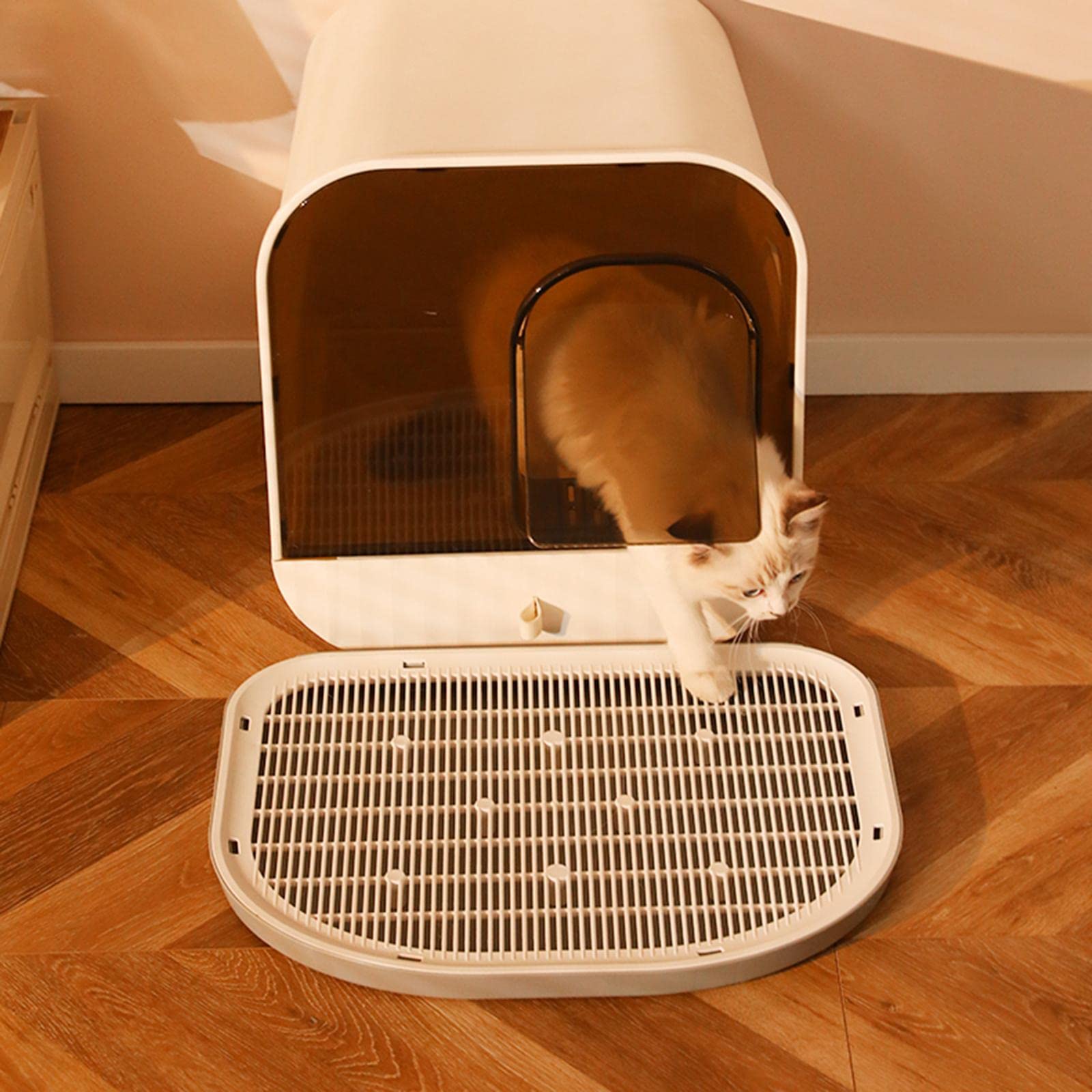 SM SunniMix Tapis de litière pour Chat Double Couche de piégeage léger réutilisable litière pour Chat contrôle de la Tapis de piégeage de litière pour