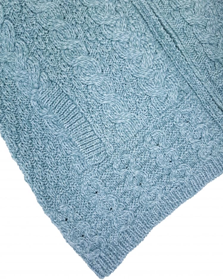 Aran Crafts Irish Women's Double Collar Zip Cardigan (100% Merino Wool)