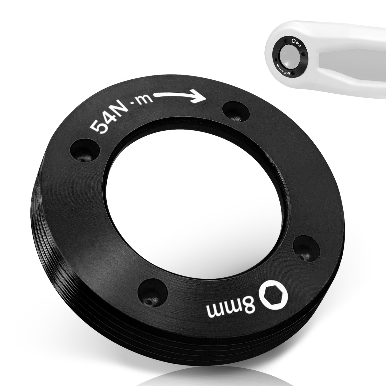 GodLOL Bicycle Crank Arm Cap Kit Dub Crank Cover Bolt for SRAM NX/GX/Force/XX1/AXS | 7075 Aluminum & Titanium Alloy | Anti-Detachment Design | 7 Colors (Black Titanium)