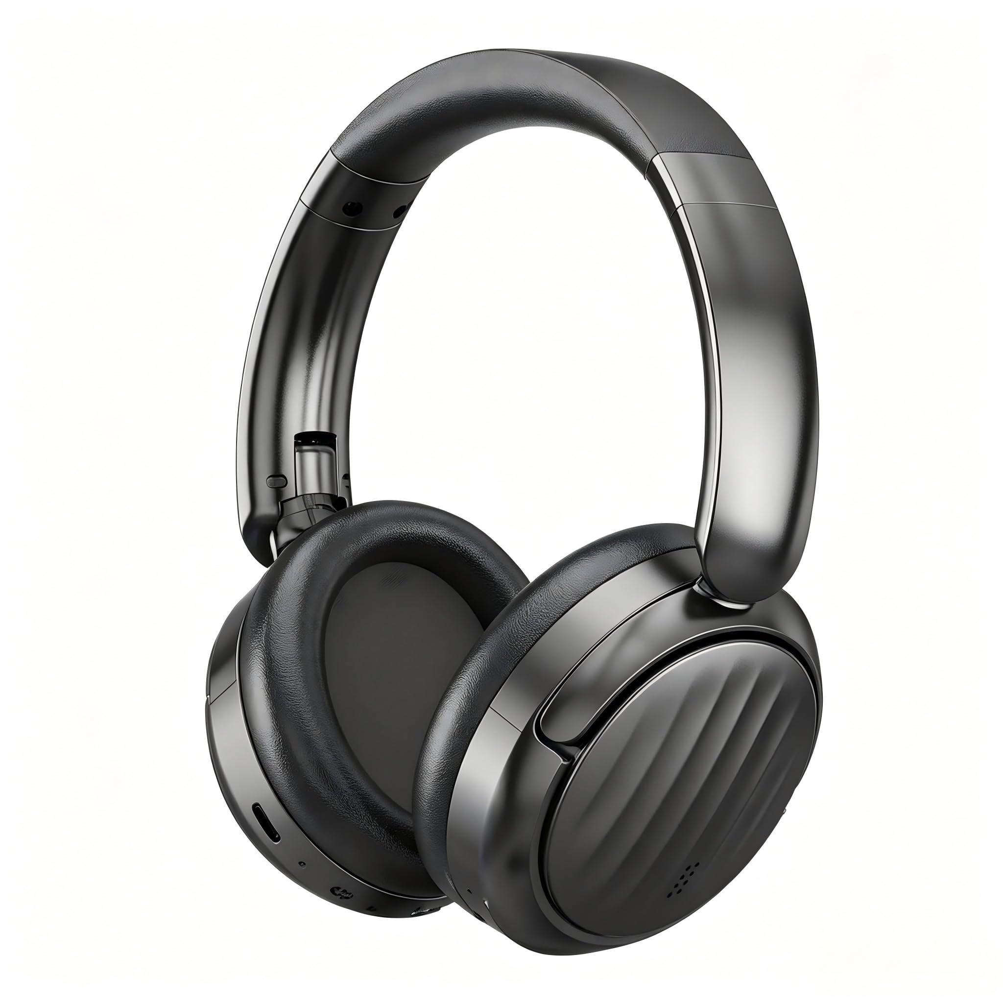 Bluetooth Headphones, Hybrid Active Noise Cancelling | 35H Playtime, HiFi Stereo Foldable wireless Headphones with Foam Ear Cups for Sports, Office, Travel