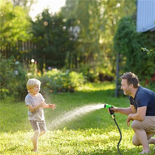 Miniatura 4 de ORALBY Manguera de jardín expandible, manguera de agua con látex de 3 capas y boquilla de 8 funciones, manguera de agua de jardinería con accesorios