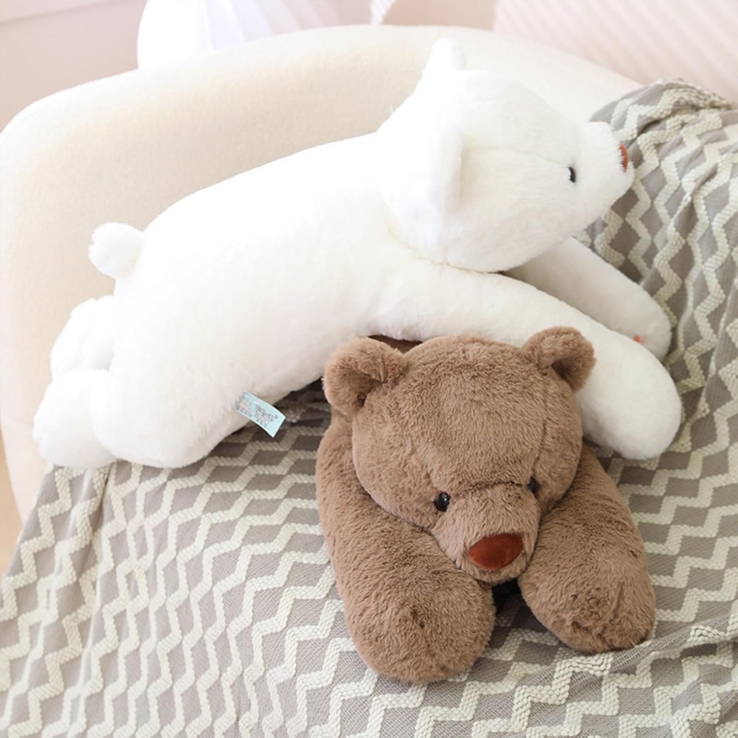 31.5 inch Polar Bear Weighted Stuffed Animals, Large Weighted Plush Animal, Cute White Bear Plush Toy Pillow Gifts for Boys Girls Adults