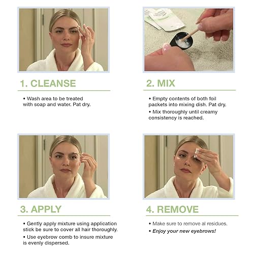 Miniatura 4 de Godefroy Kit de aplicación de un solo uso de crema para aclarar el color de las cejas