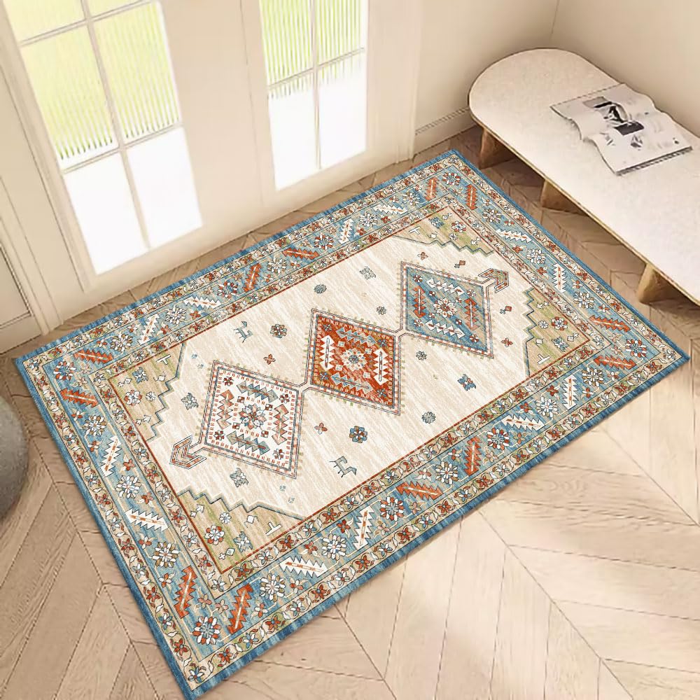 Kitchen Rug 2x3 Rug Washable Area Rugs Small Throw Entryway Rug Non-Slip Kitchen Mats for Floor Indoor Door