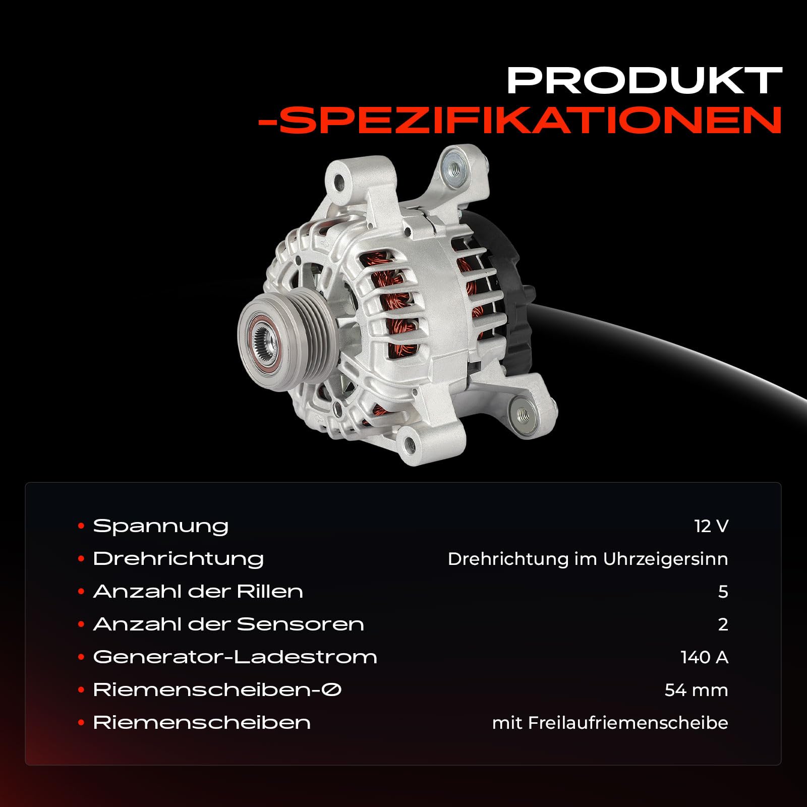Frankberg Alternatore Generatore Benzina 24109, AH1451 | benzina, 24109, AH1451; Compatibile con: Corsa D S07, Insignia A Sports Tourer G09, Insegne A G09, Meriva B Van S10