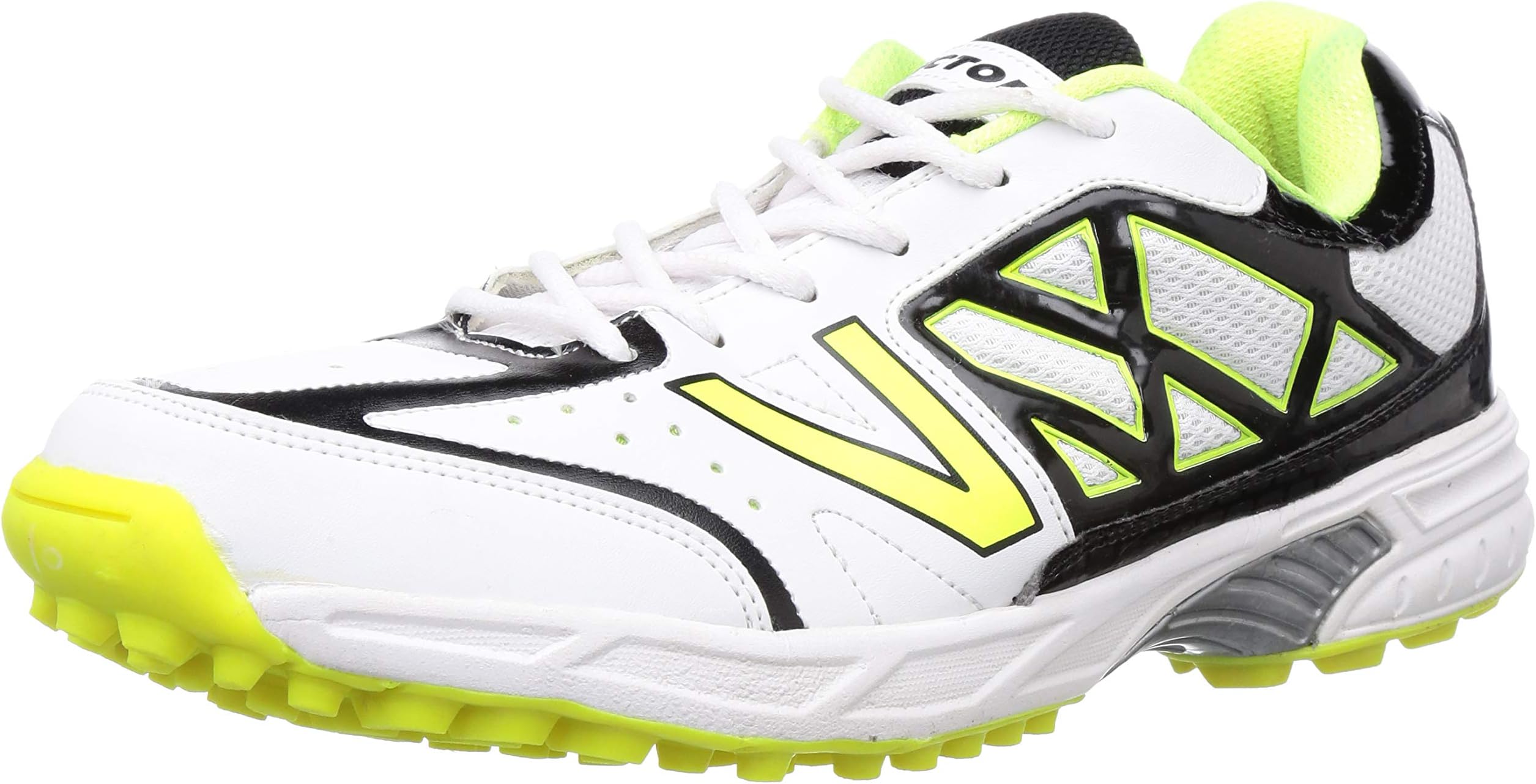 Vector XAtomic Cricket Shoes (White-Black-Green)