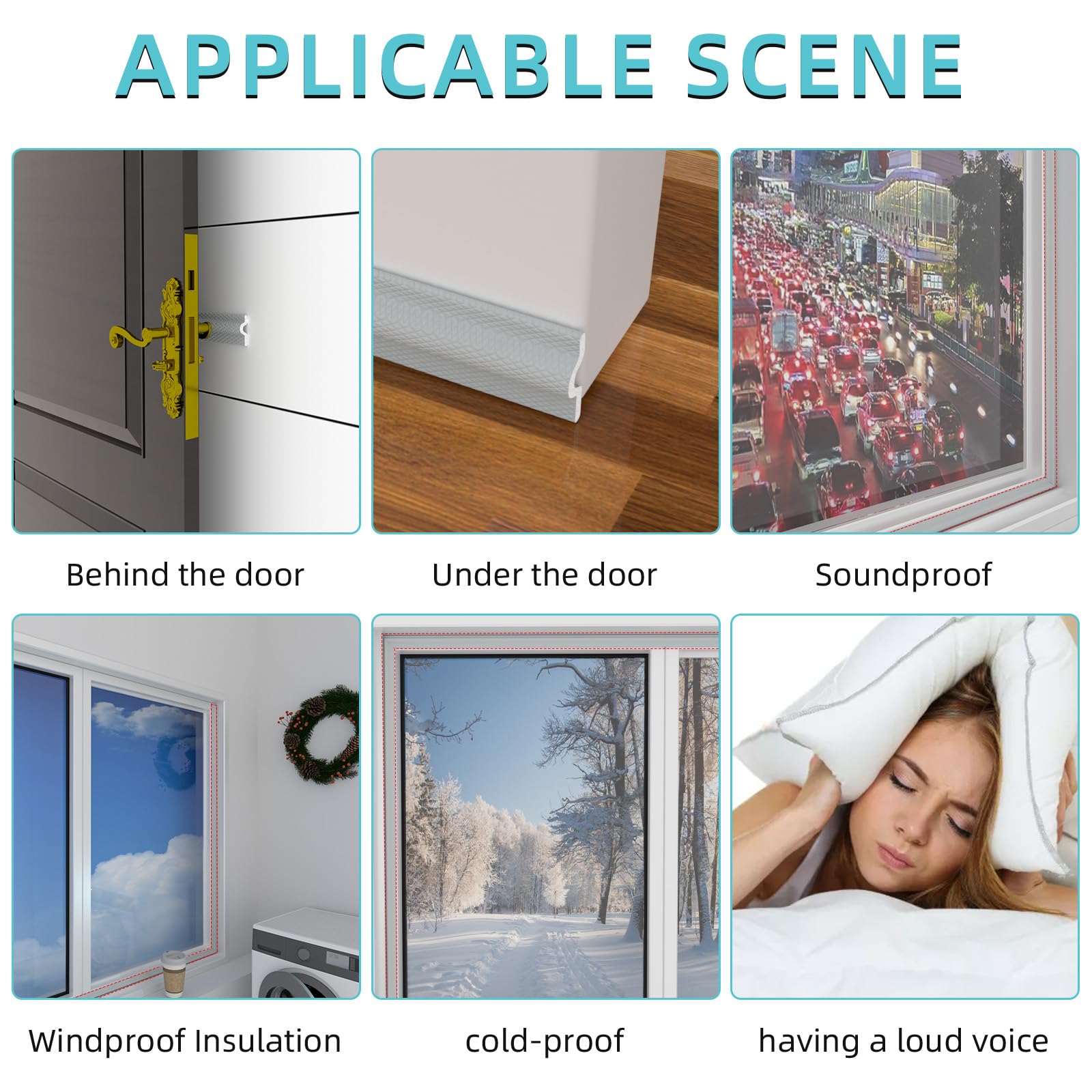 Snapklik.com : Symyda Window Weather Stripping, Window Draft Stopper ...