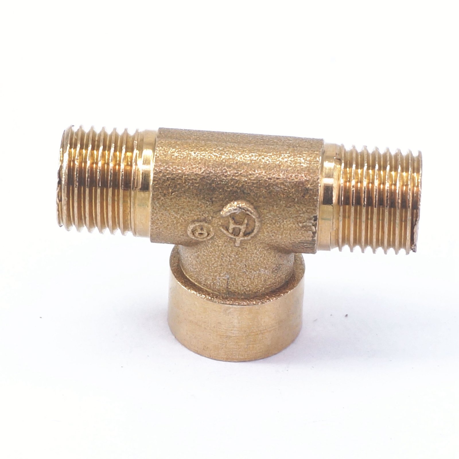 Sorekarain LOT 2 Tee 3 Way Brass Pipe Fitting Connector 1/4