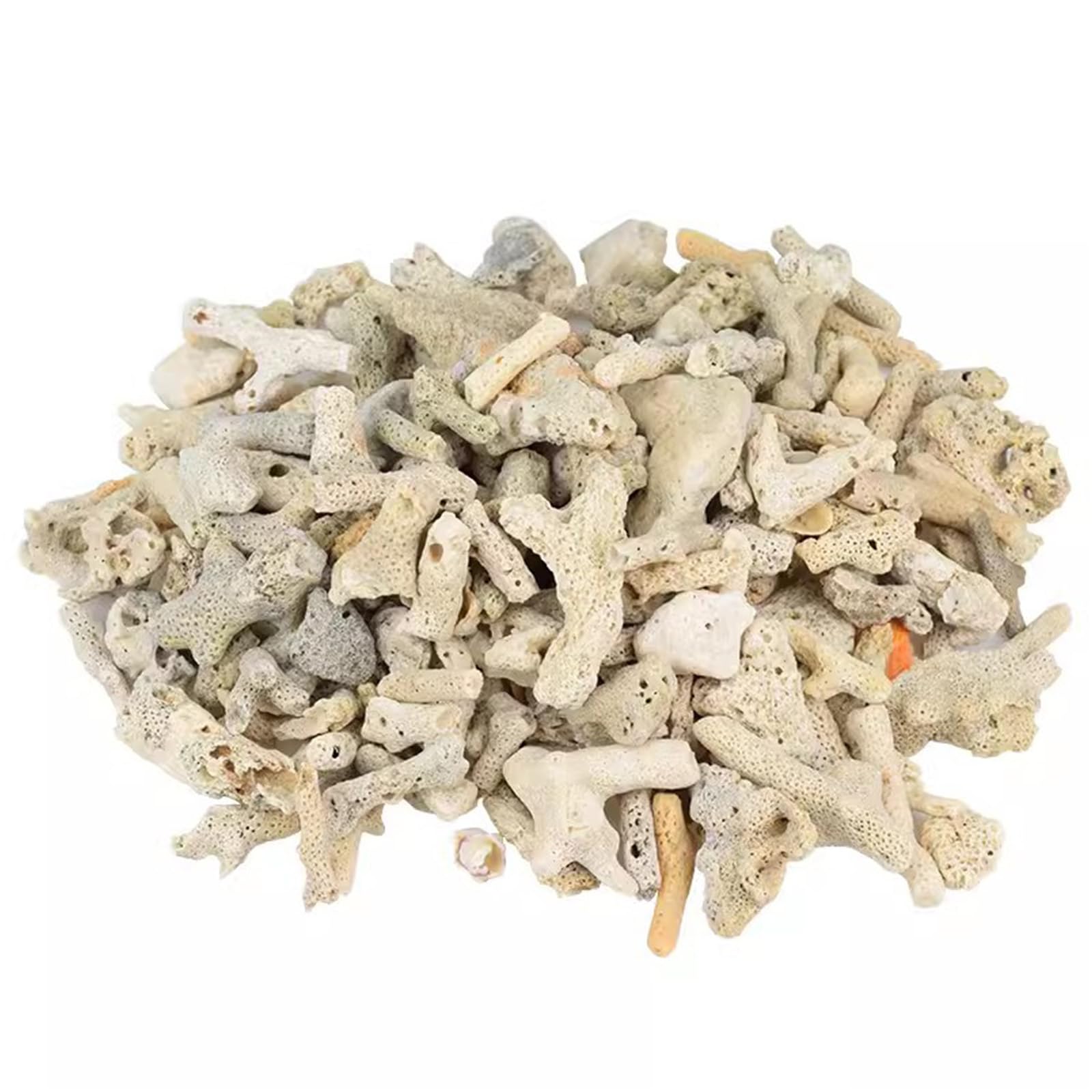 Fish Tank Coral Filter Fish Tank Filter Crushed Coral for Freshwater Aquarium Bio Ceramic Filter Media Fish Tank Filtration Material Pond Filter Media Reusable Aquarium Filter